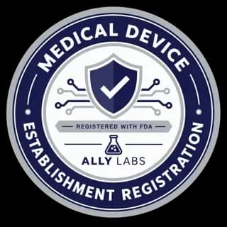 Medical device establishment registration badge