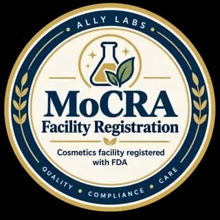 MoCRA cosmetics facility registration badge