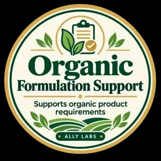 Organic formulation support badge