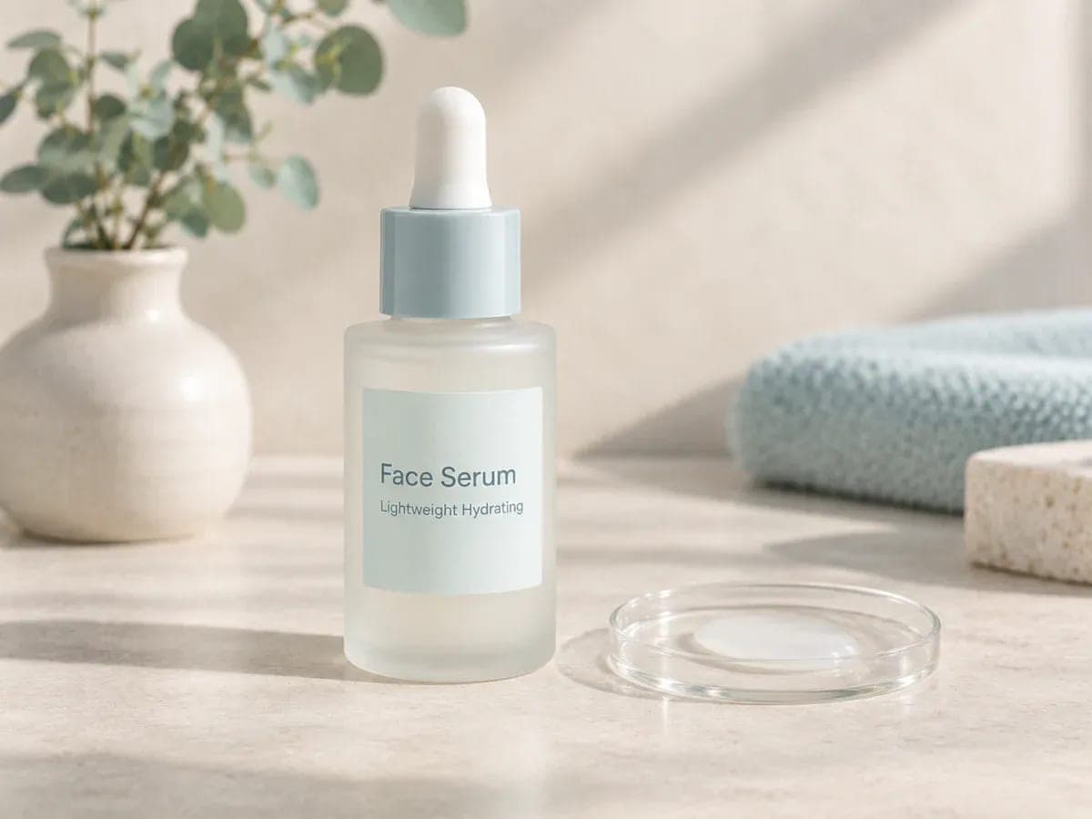Lightweight Hydrating Face Serum pre-stabilized base