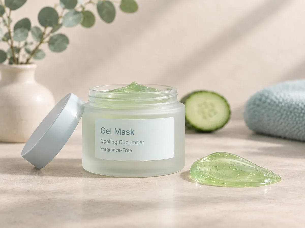 Cooling Cucumber Gel Mask pre-stabilized base