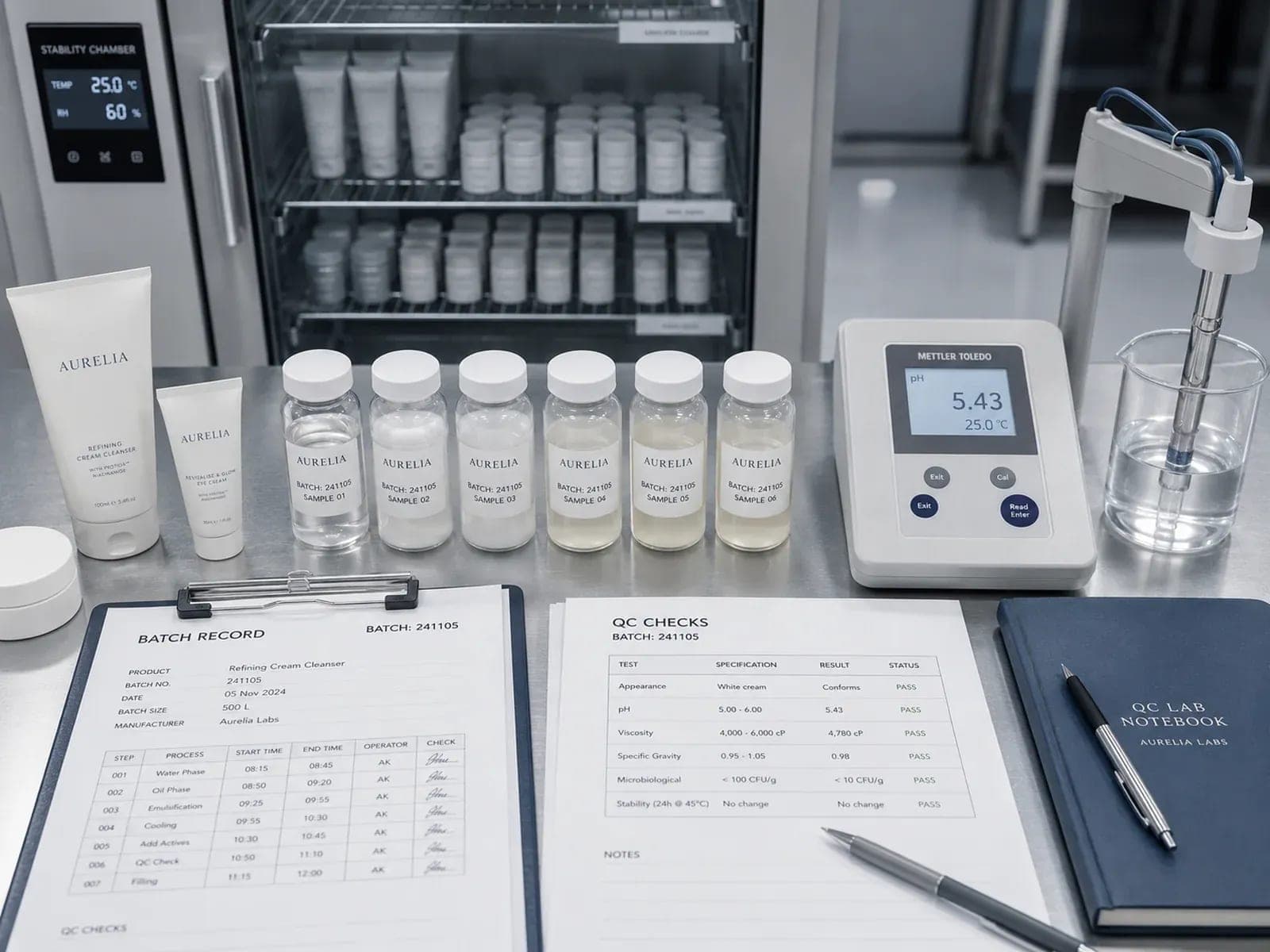 Batch samples and test records in the Ally Labs lab