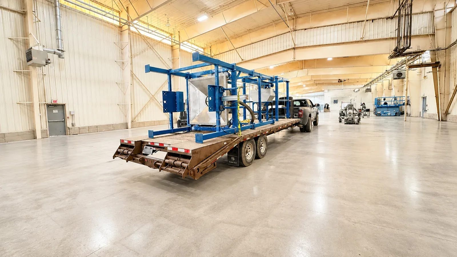A filling line being installed at the Ally Labs facility.